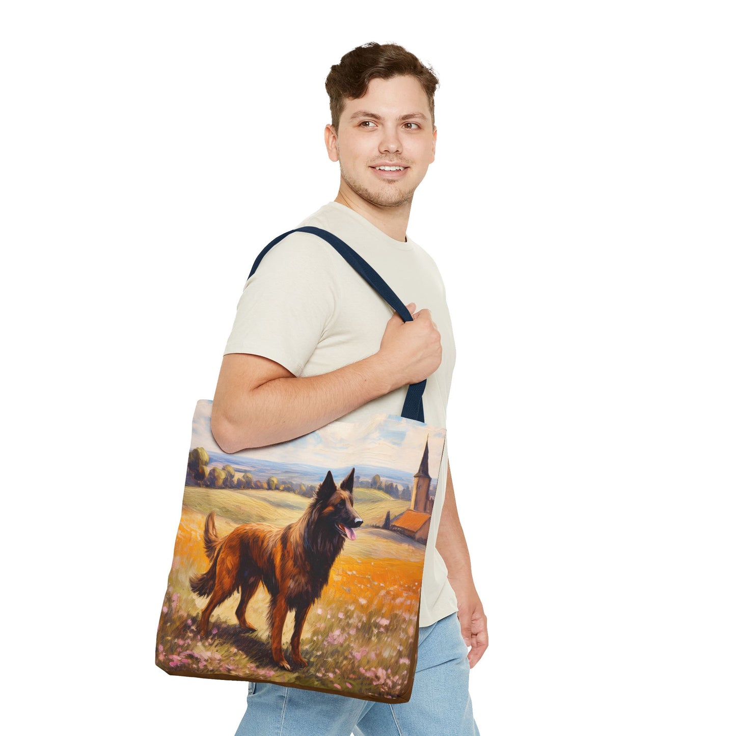 Belgian Tervuren Polyester Tote Bag – Artistic Elegance