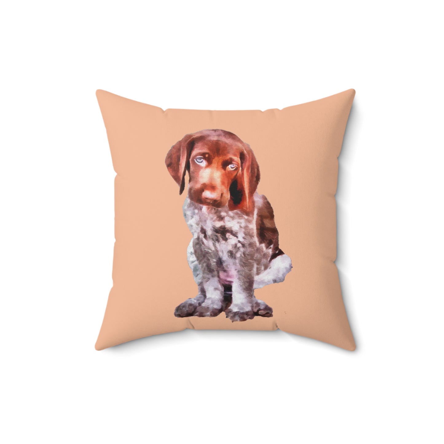 Charming Benny: German Shorthaired Pointer Throw Pillow