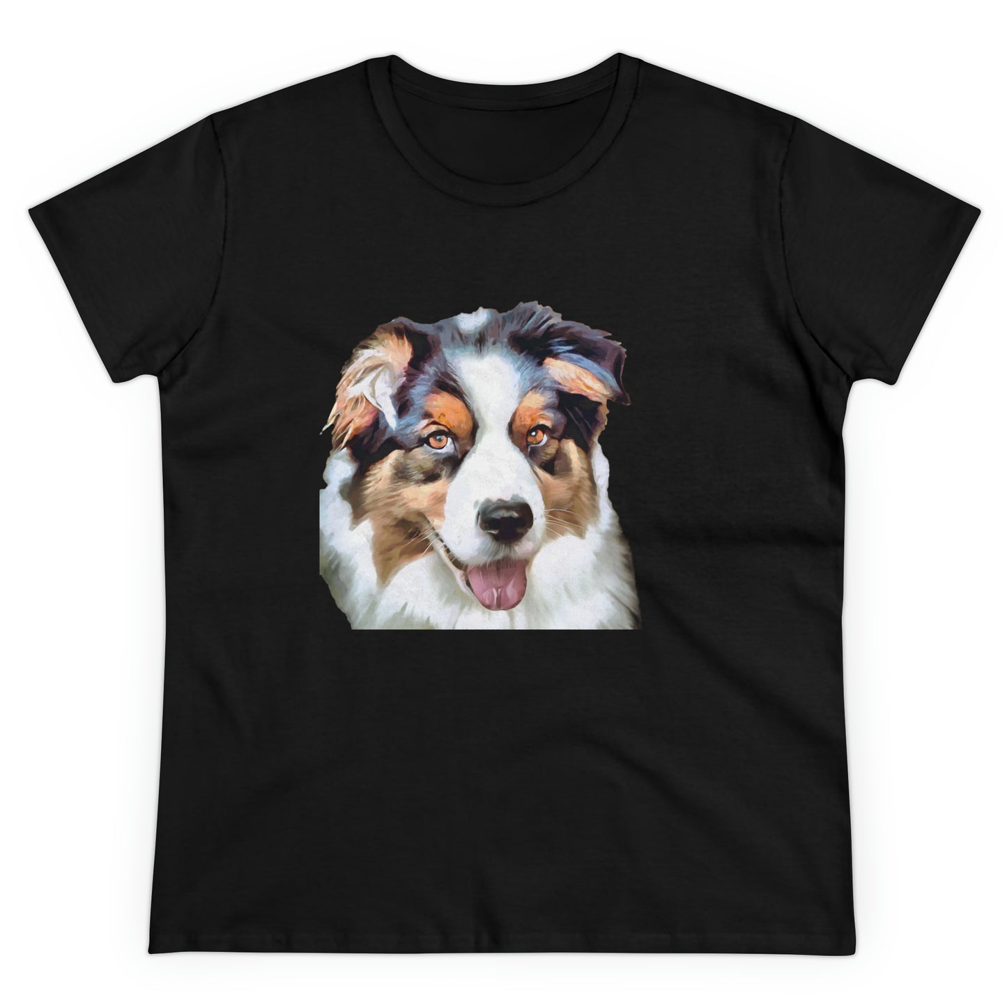 Australian Shepherd - Blue Merle - Women's Midweight Cotton Tee