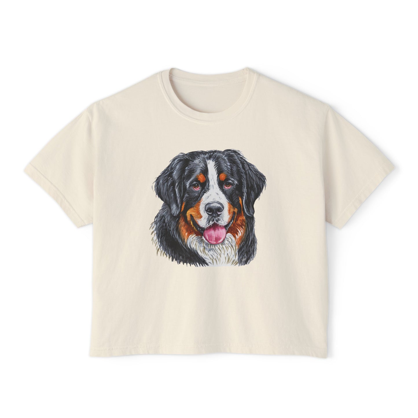 Bernese Mountain Dog Women's Oversized Boxy Tee