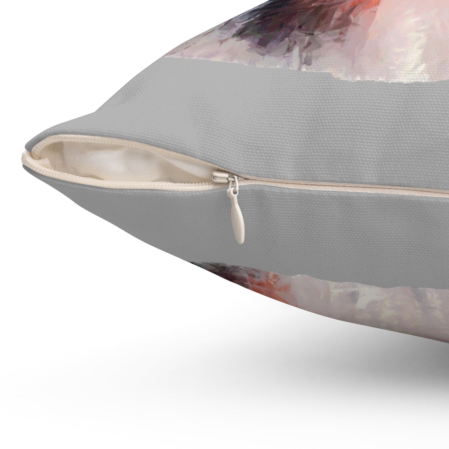 Rough Coated Collie Spun Polyester Throw Pillow
