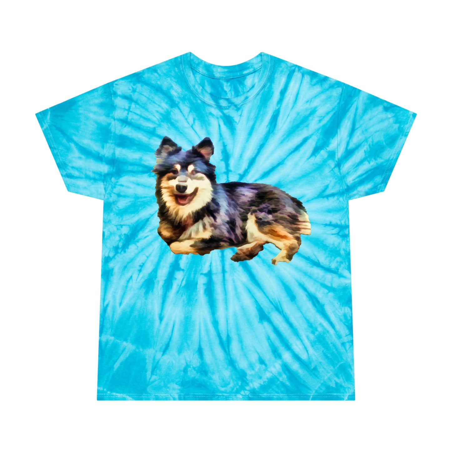 Finnish Lapphund Unisex Cotton - Tie-Dye Tee, Cyclone