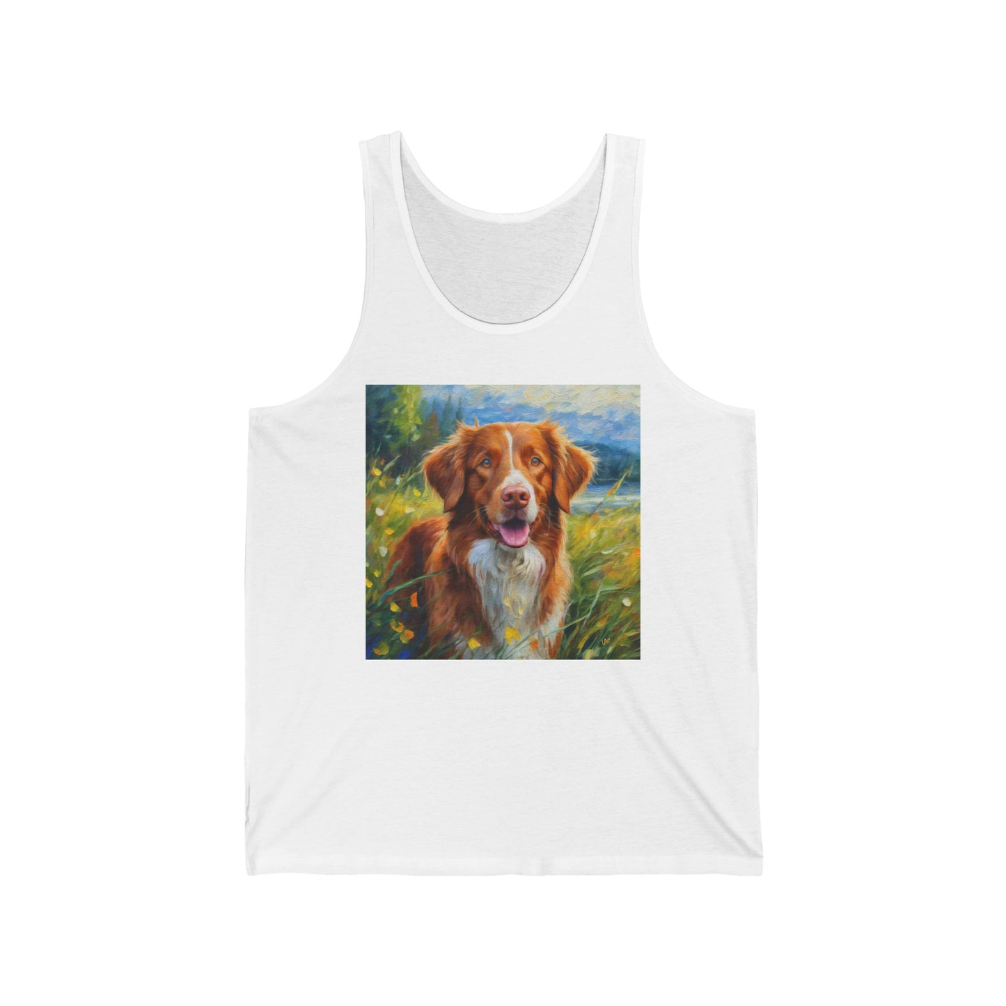 Duck Tolling Retriever #2 - Unisex Jersey Tank