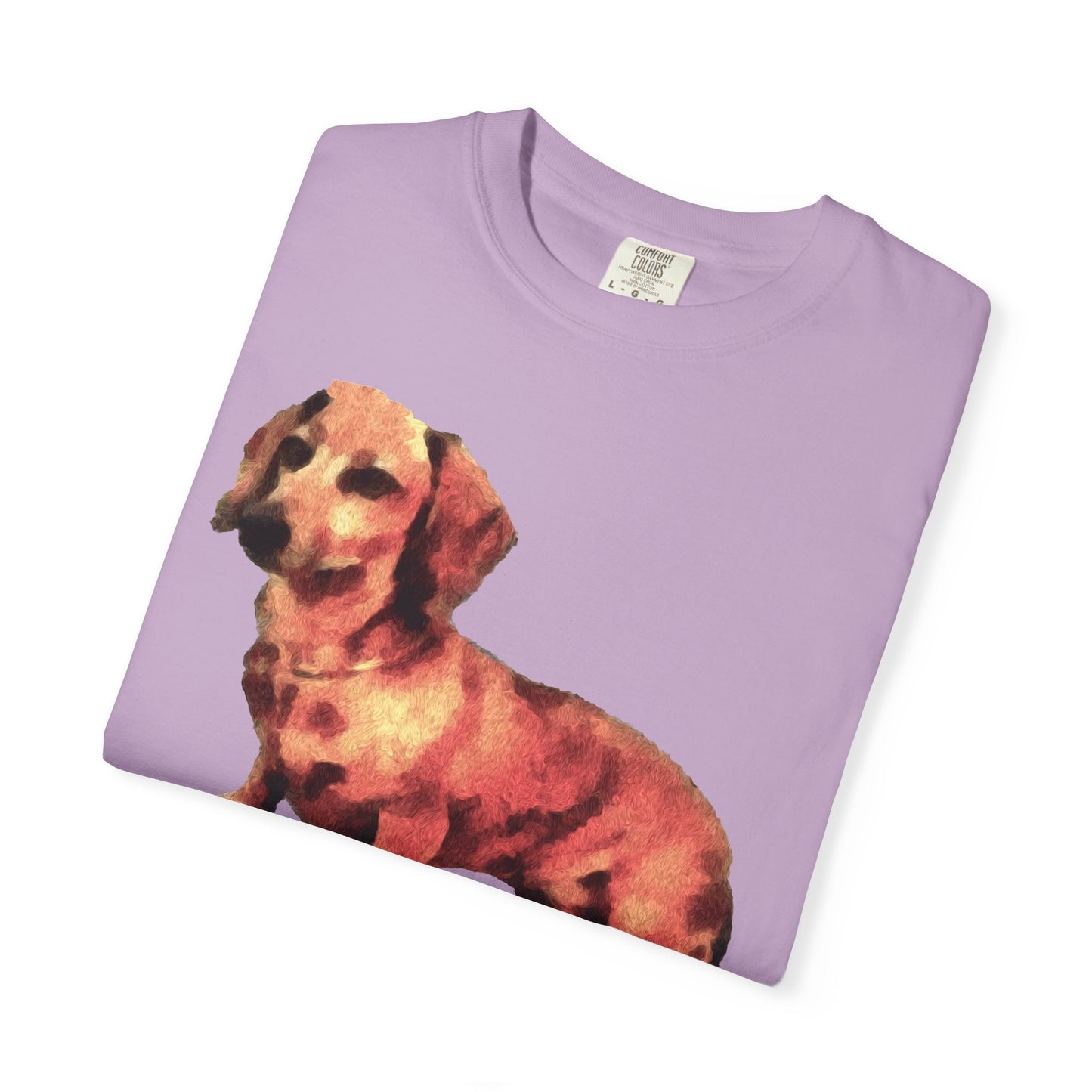 Dachshund 'Simone' Unisex Relaxed Fitted Garment-Dyed T-shirt