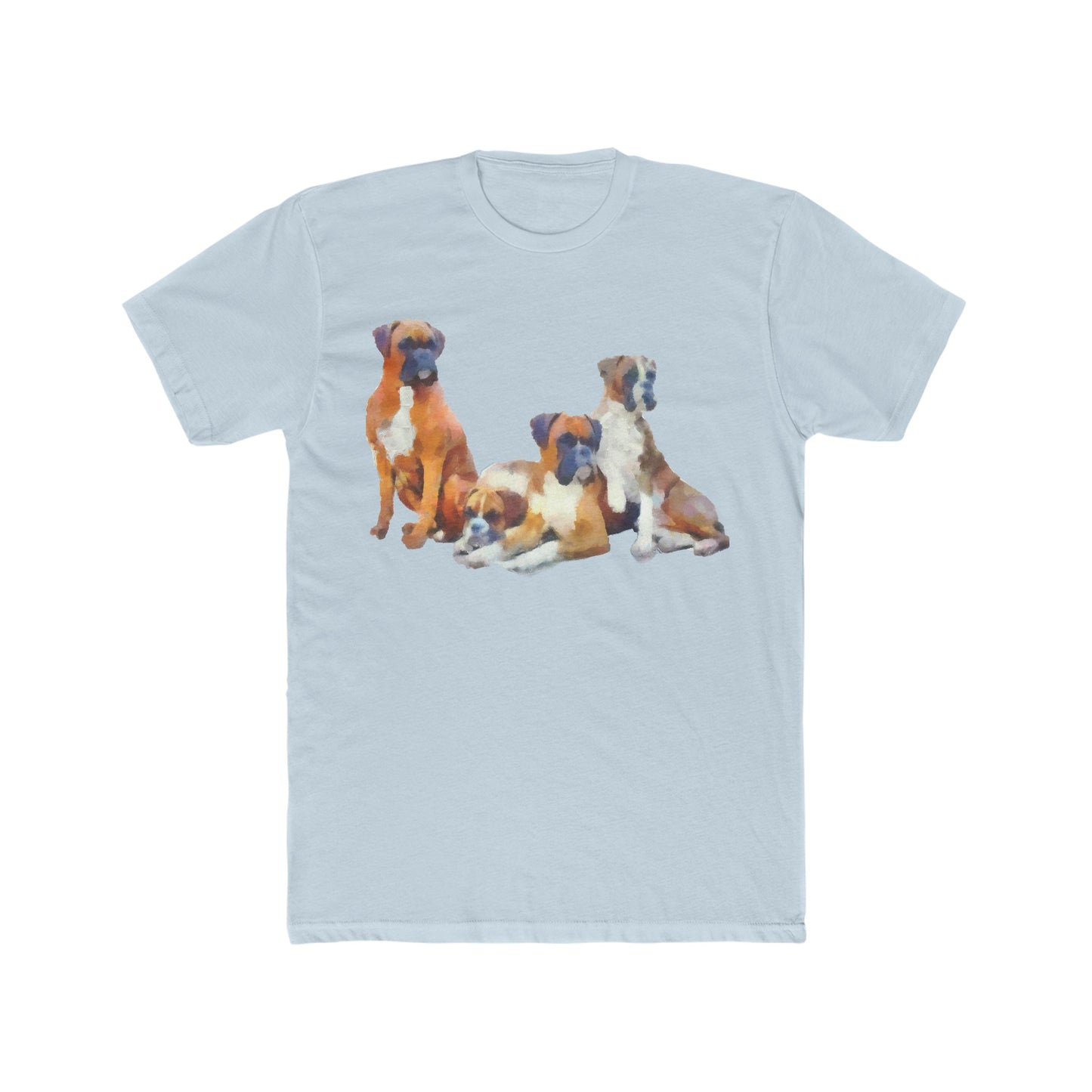 Boxer Quartet Men's Fitted Cotton Crew Tee: Art Meets Comfort