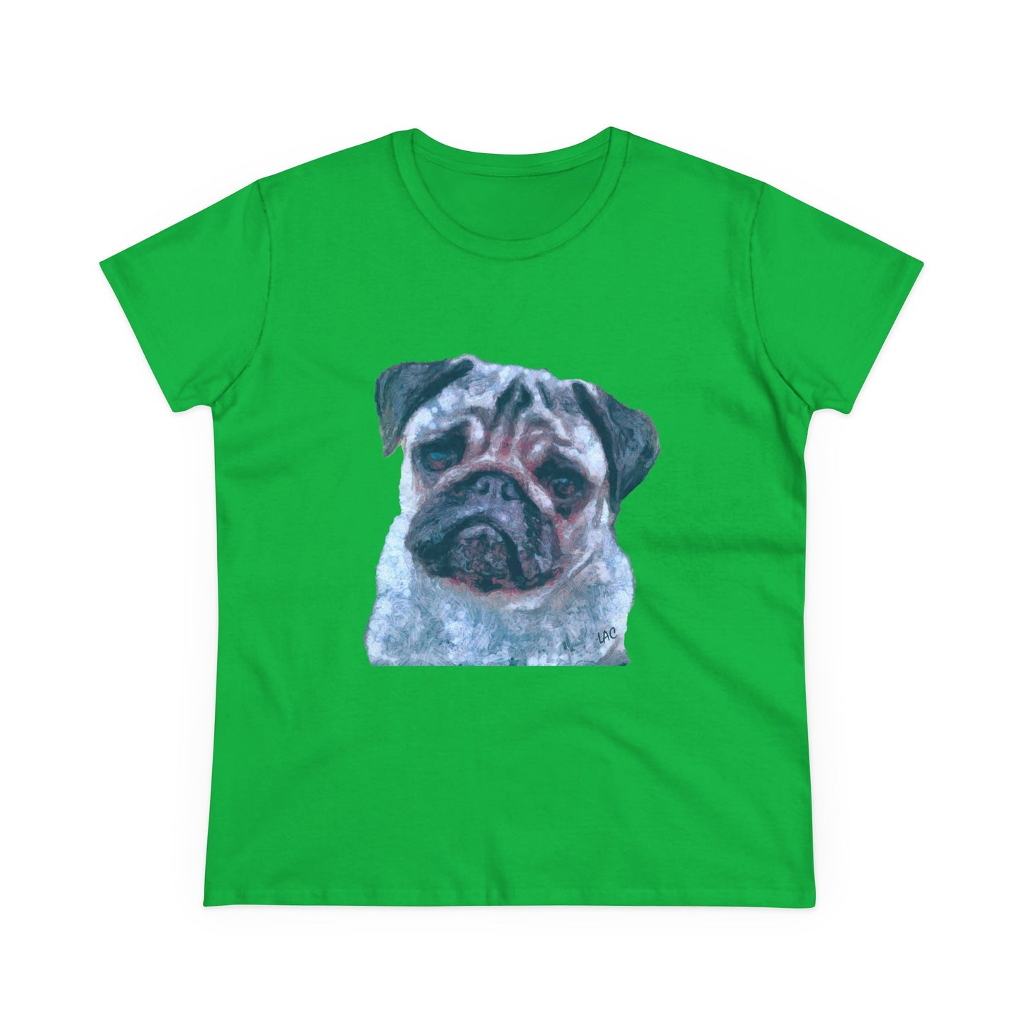Pug 'Pompey' Women's Midweight Cotton Tee