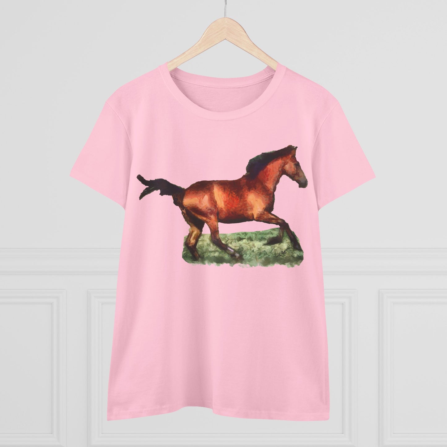 Horse 'Sam' Women's Midweight Cotton Tee