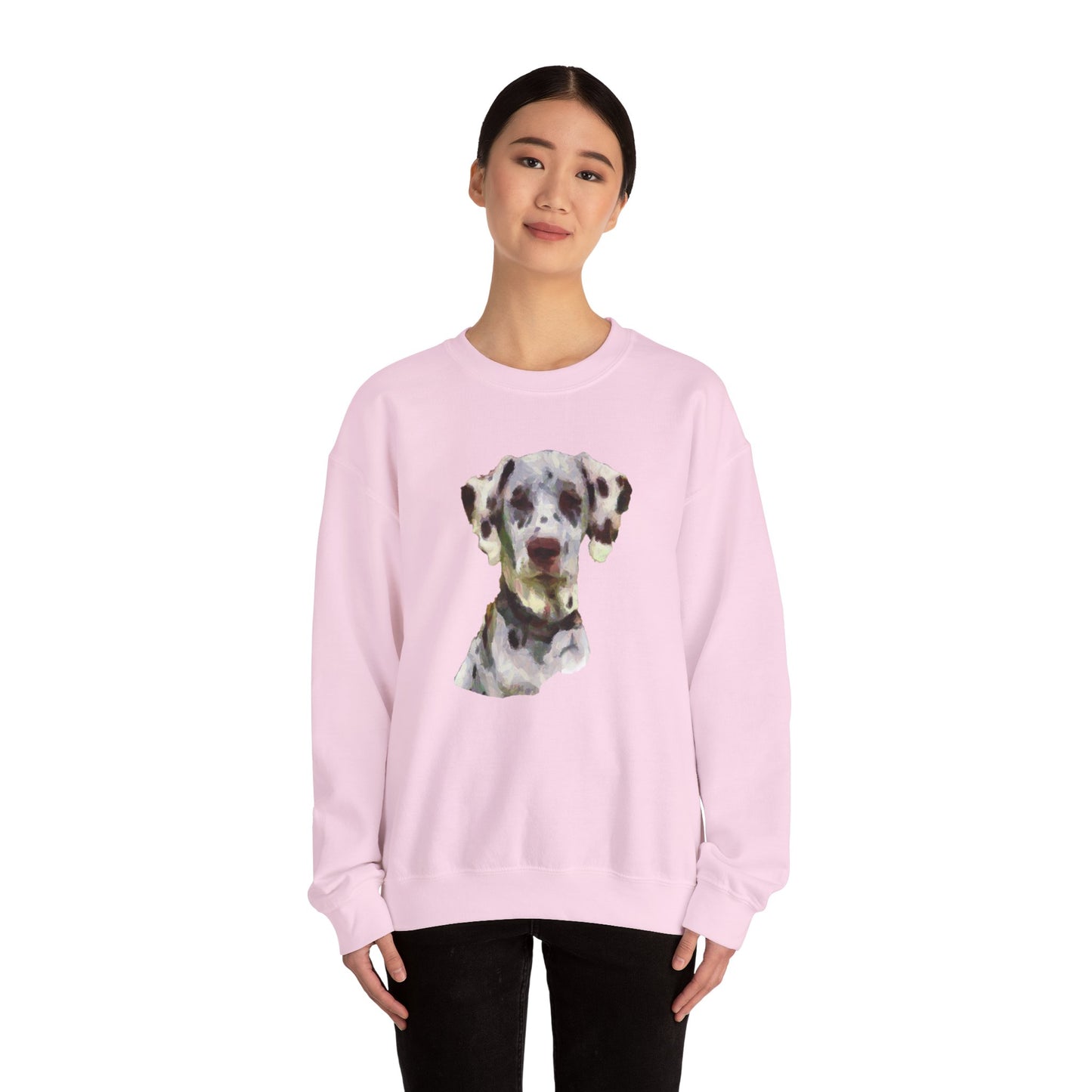 Dalmatian 'Impressionistic' Crewneck Sweatshirt