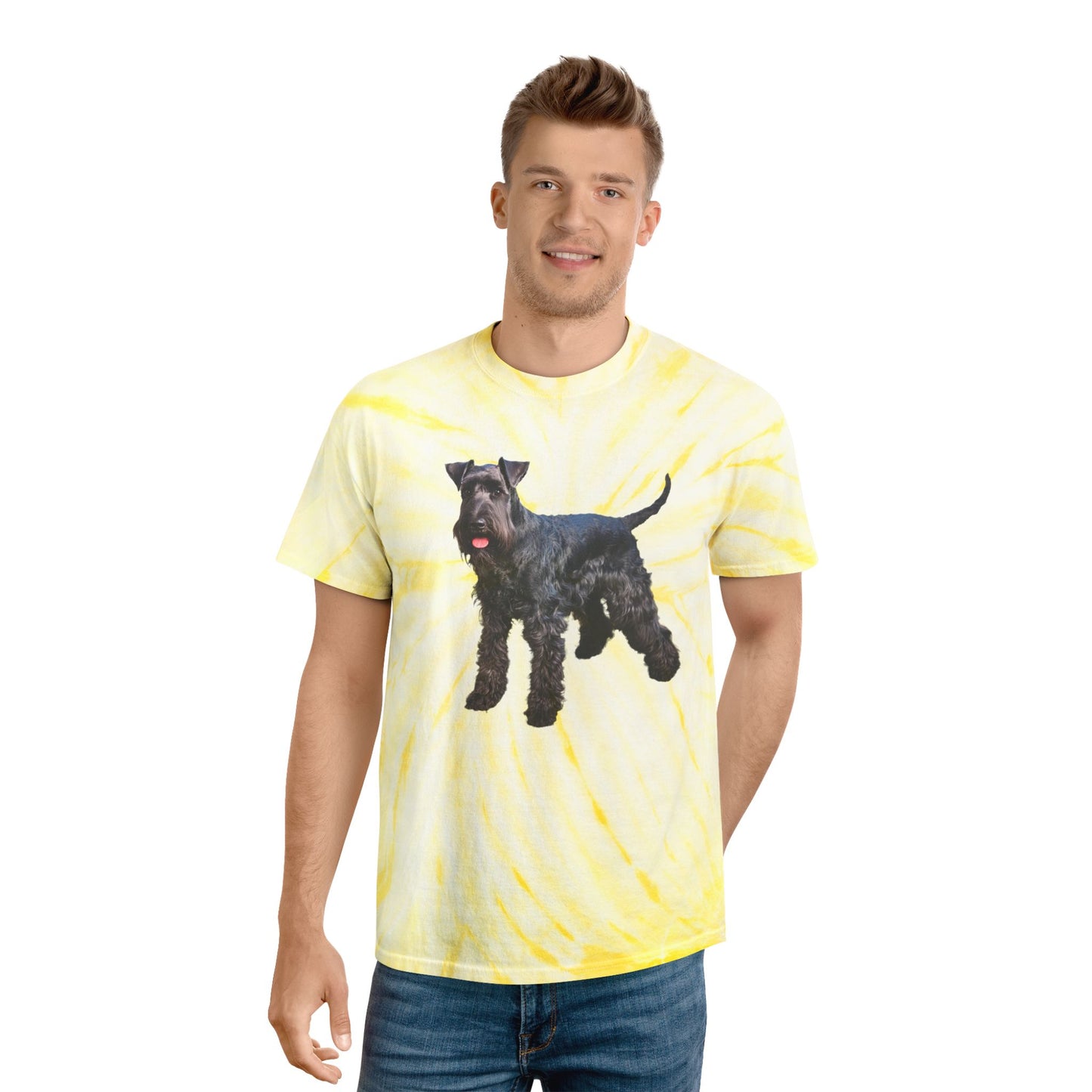Kerry Blue Terrier Tie-Dye Tee, Cyclone