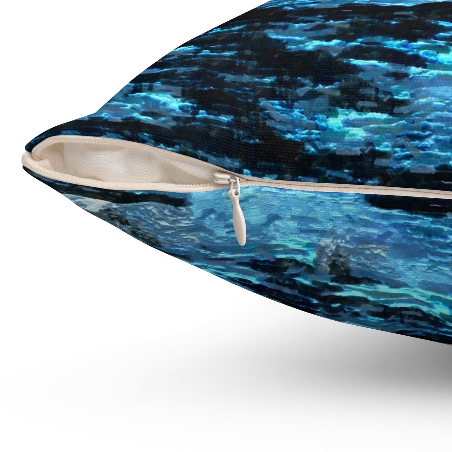 Humpback Whale Spun Polyester Throw Pillow