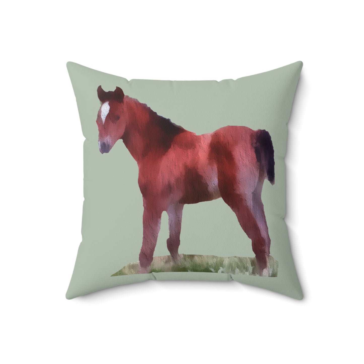 Horse 'Contata' Spun Polyester Throw Pillow