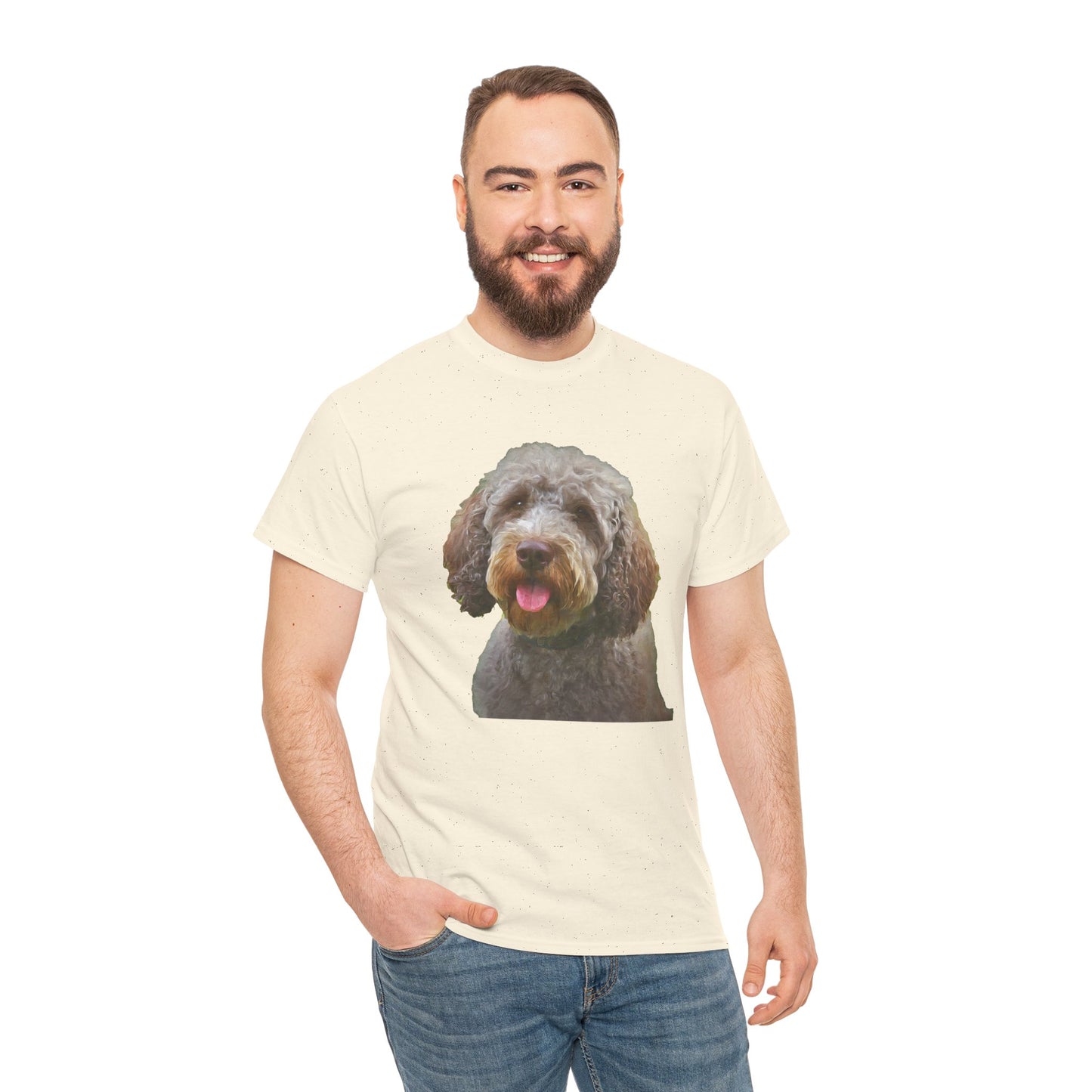 Lagotto Romagnolo 'Italian Truffle Dog' Unisex Heavy Cotton Tee