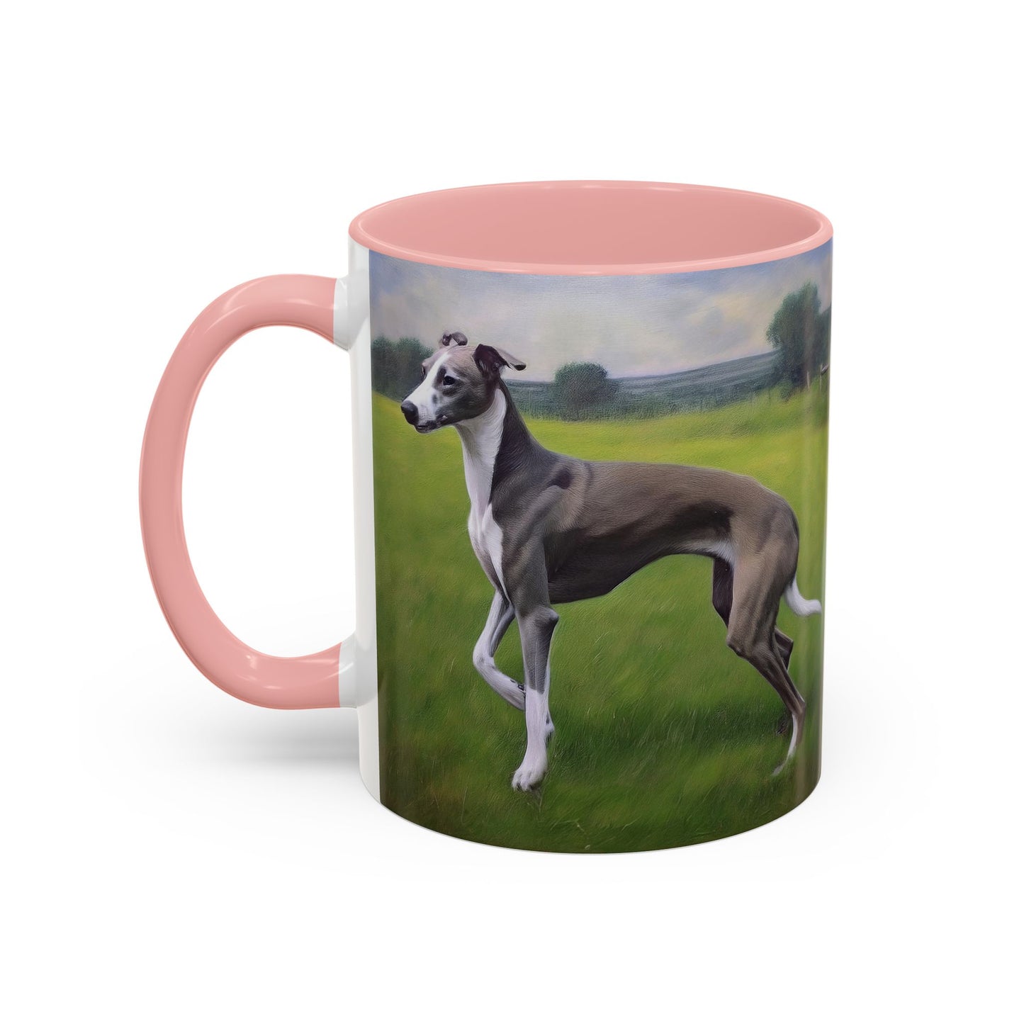 Greyhound Ceramic Accent Coffee Mug - Stylish Sipping Companion