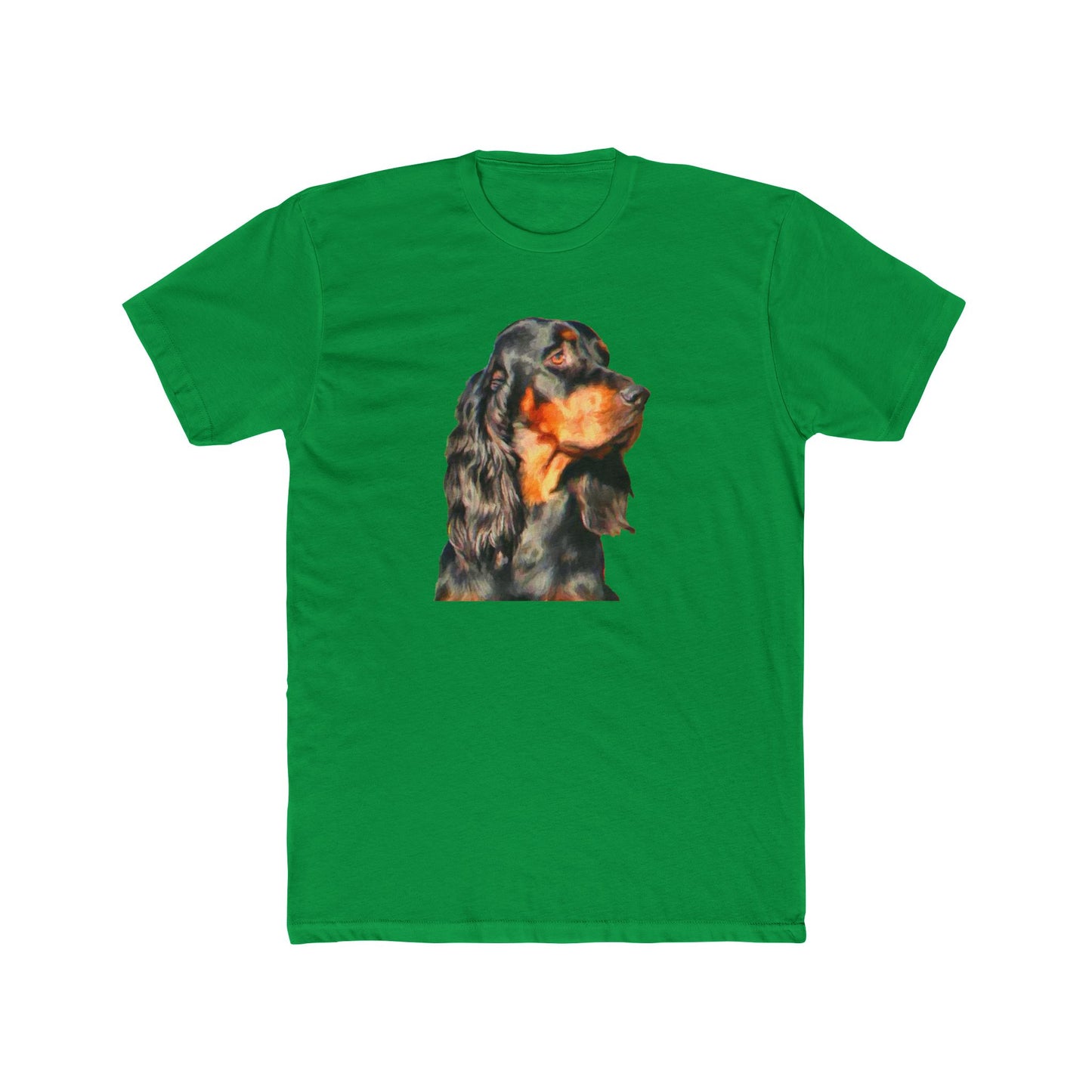 Gordon Setter 'Angus' Men's Fitted Cotton Crew Tee