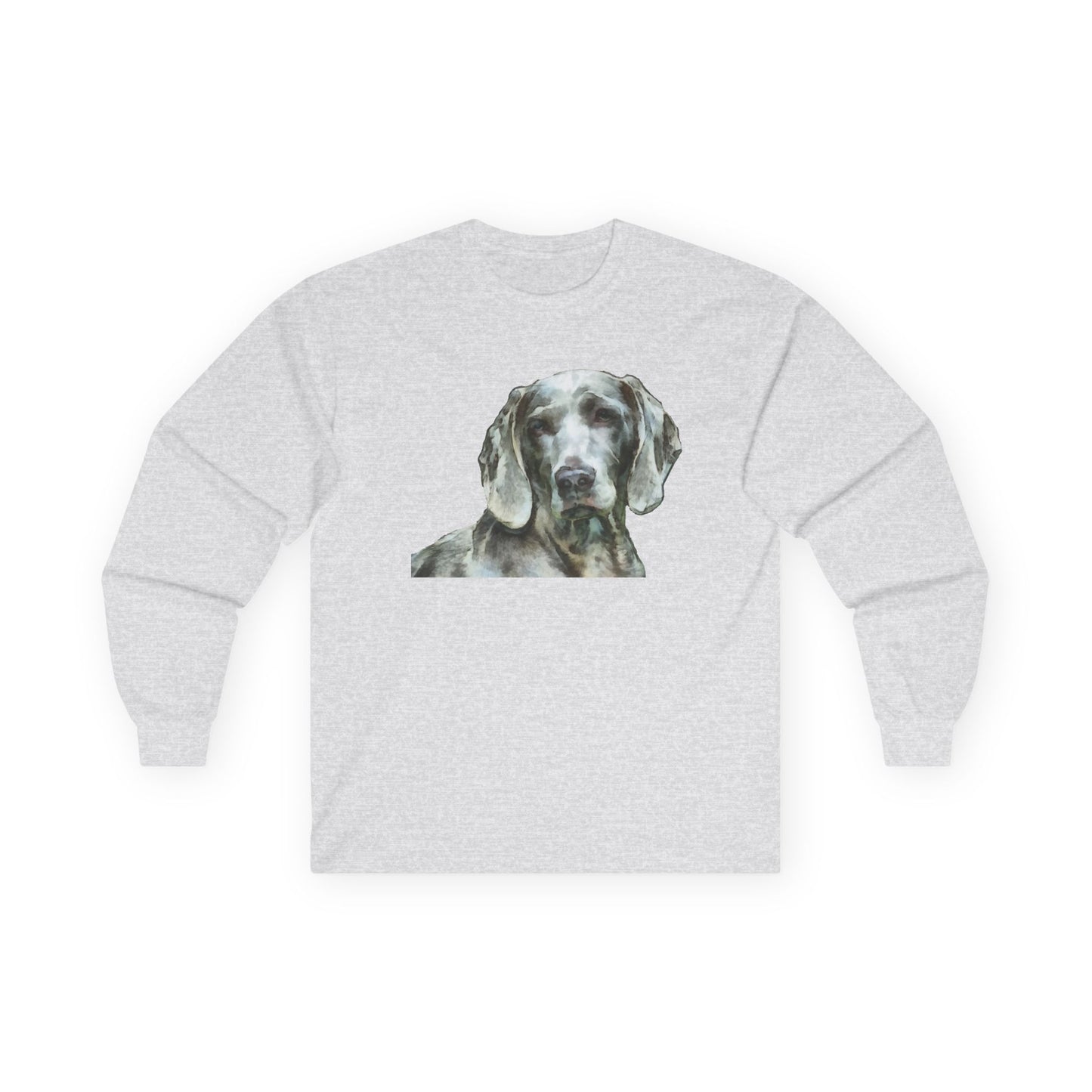 Weimaraner 'Greyson' Unisex Cotton Long Sleeve Tee