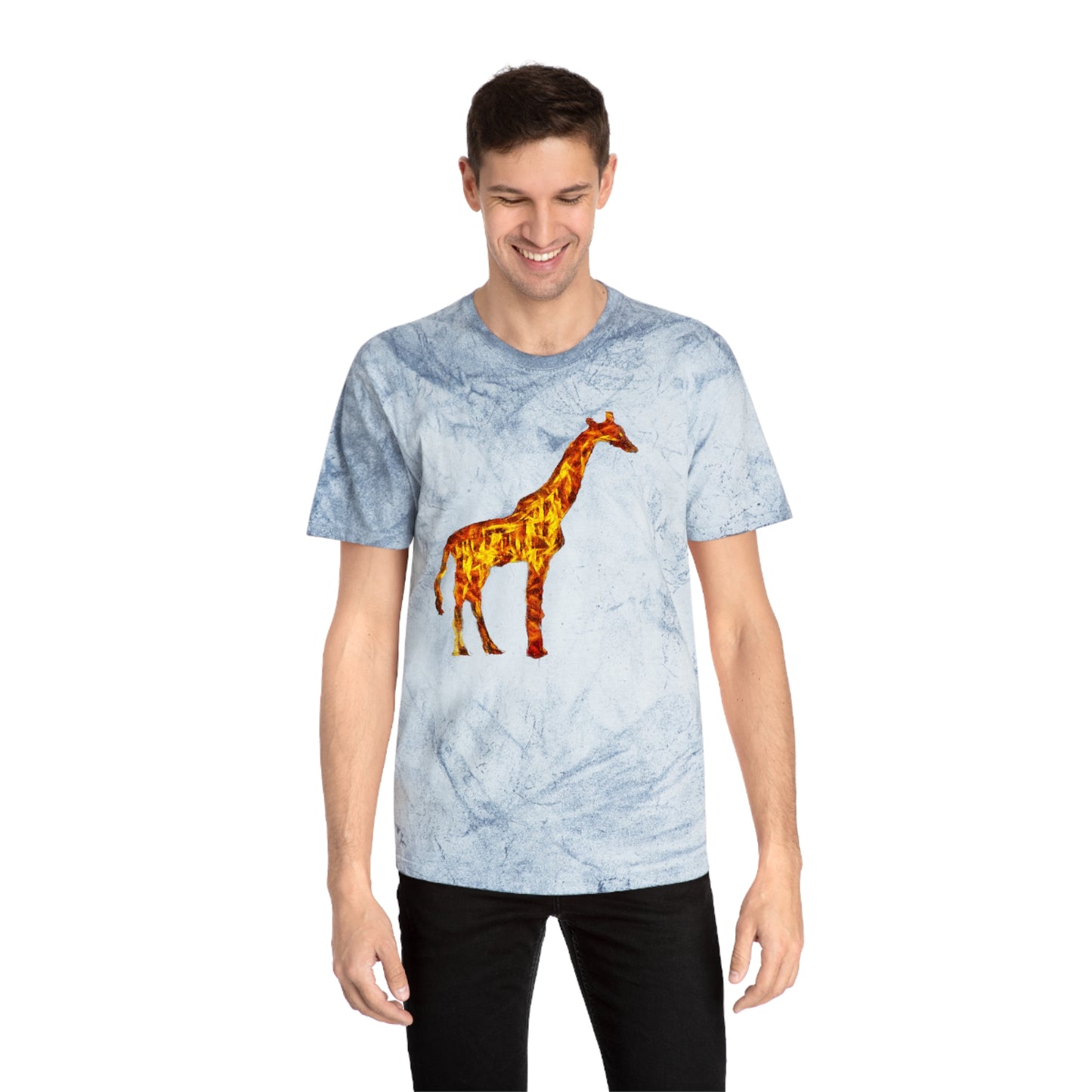 Giraffe 'Camile' Unisex Cotton Color Blast T-Shirt
