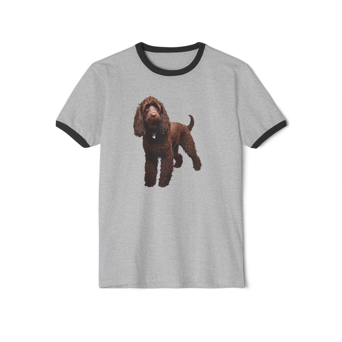Irish Water Spaniel Classic Cotton Ringer T-Shirt
