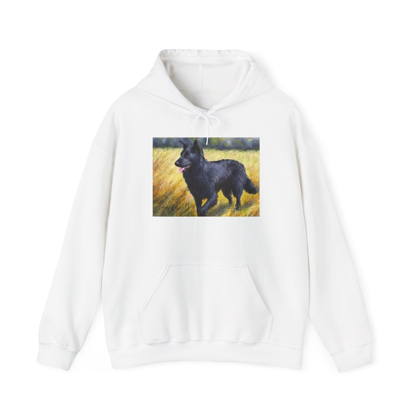 Mudi Unisex 50/50 Hooded Sweatshirt