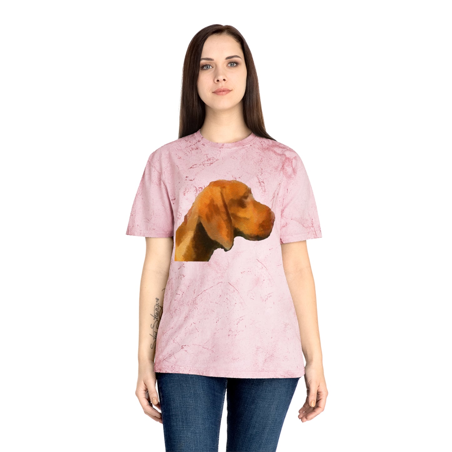 Hungarian Vizsla 'Bela' Unisex Cotton Color Blast T-Shirt