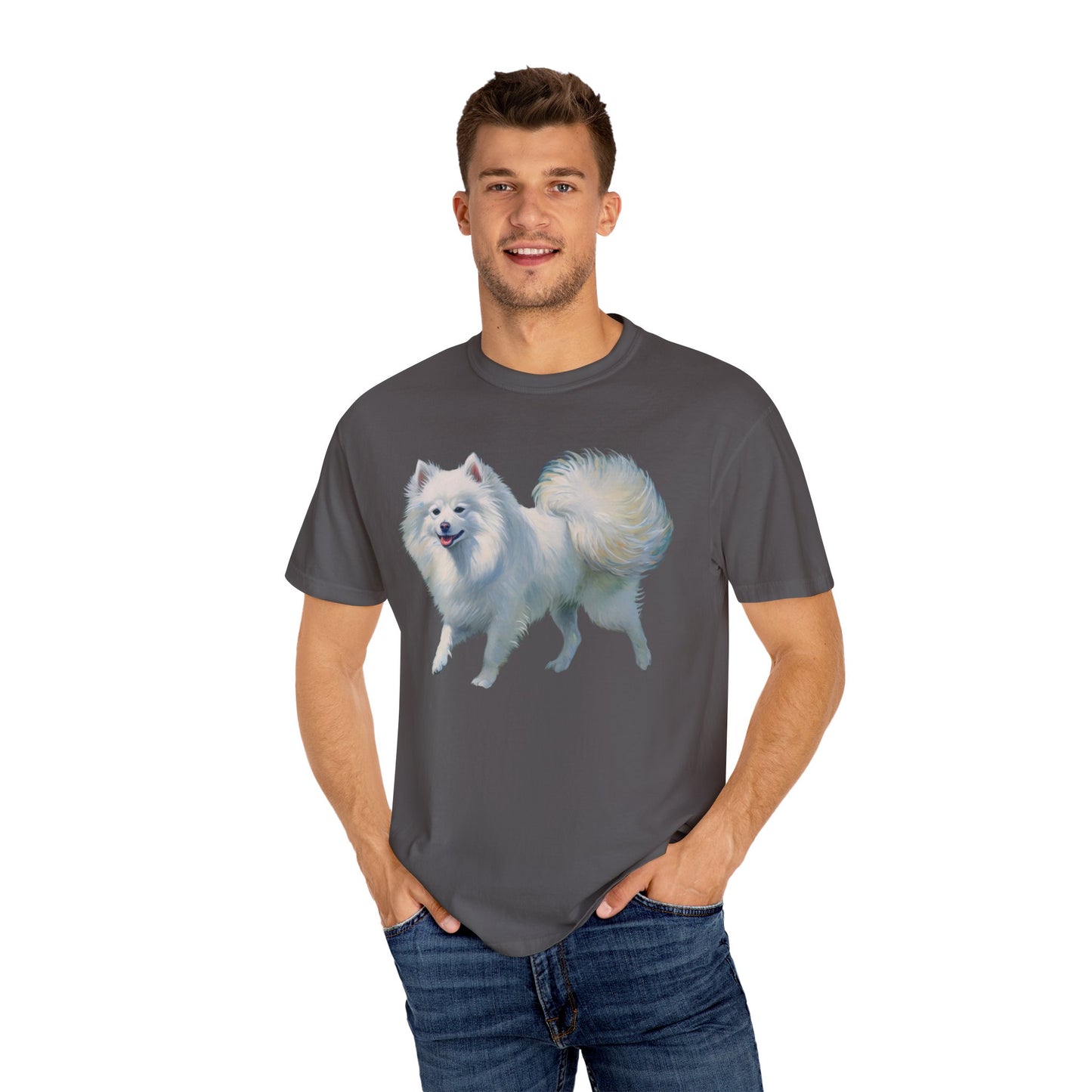 Japanese Spitz - Unisex Relaxed Garment-Dyed T-shirt