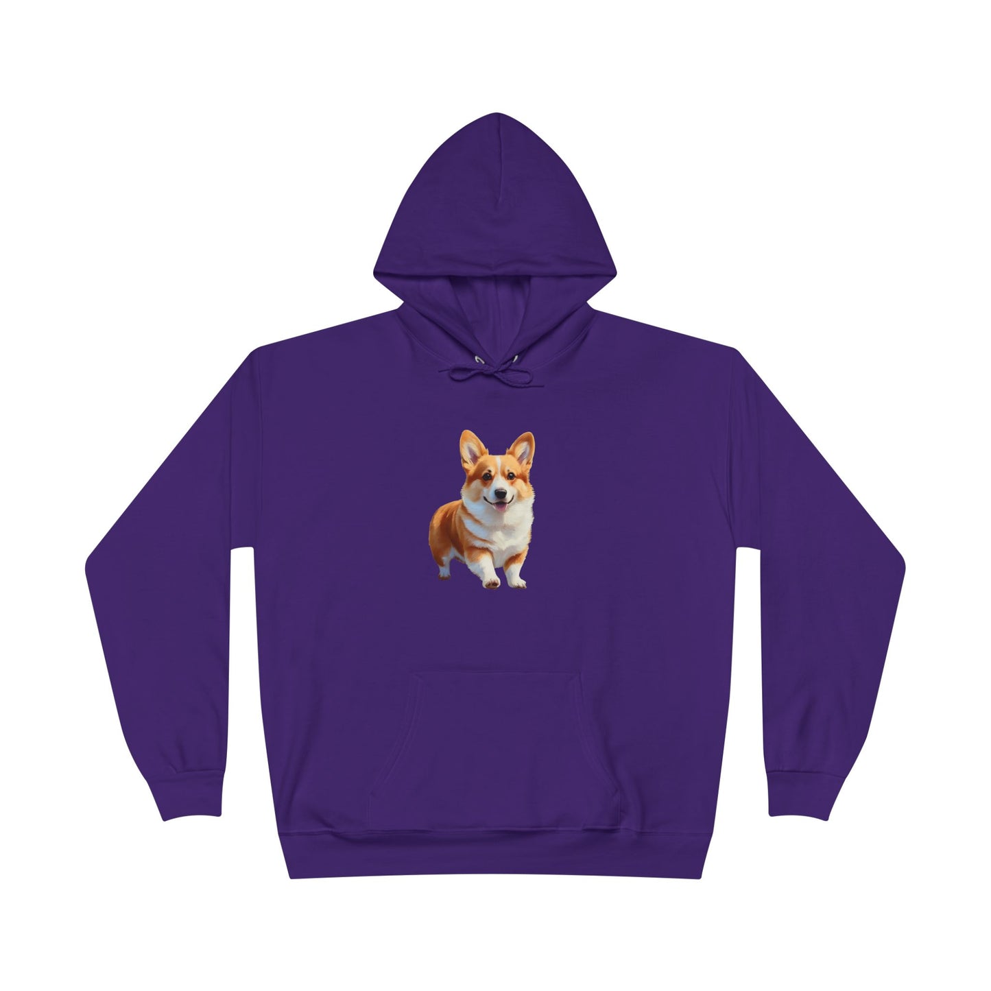 Welsh Corgie Puppy - Unisex Fleece Lined Pullover Hoodie Sweatshirt