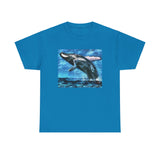 Elegant Humpback Whale Unisex Cotton T-Shirt
