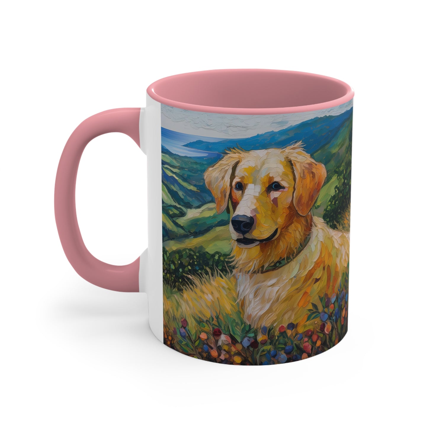 Golden Retriever #3 - Colorful 11oz Ceramic Mug