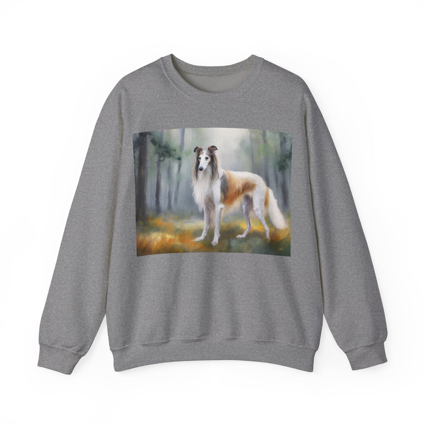 Borzoi 'Russian Wolfhound' Unisex 50/50 Crewneck Sweatshirt