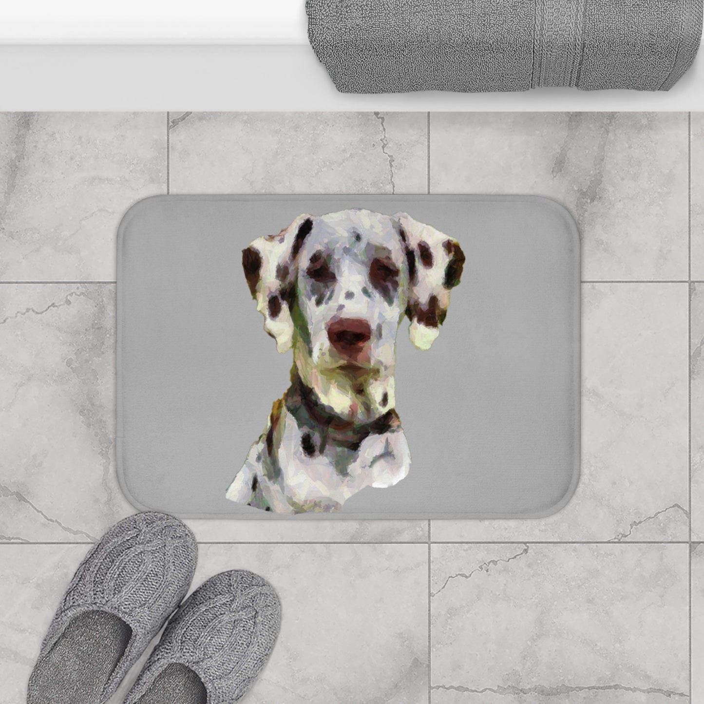 Dalmatian Delight Bathroom Rug Mat