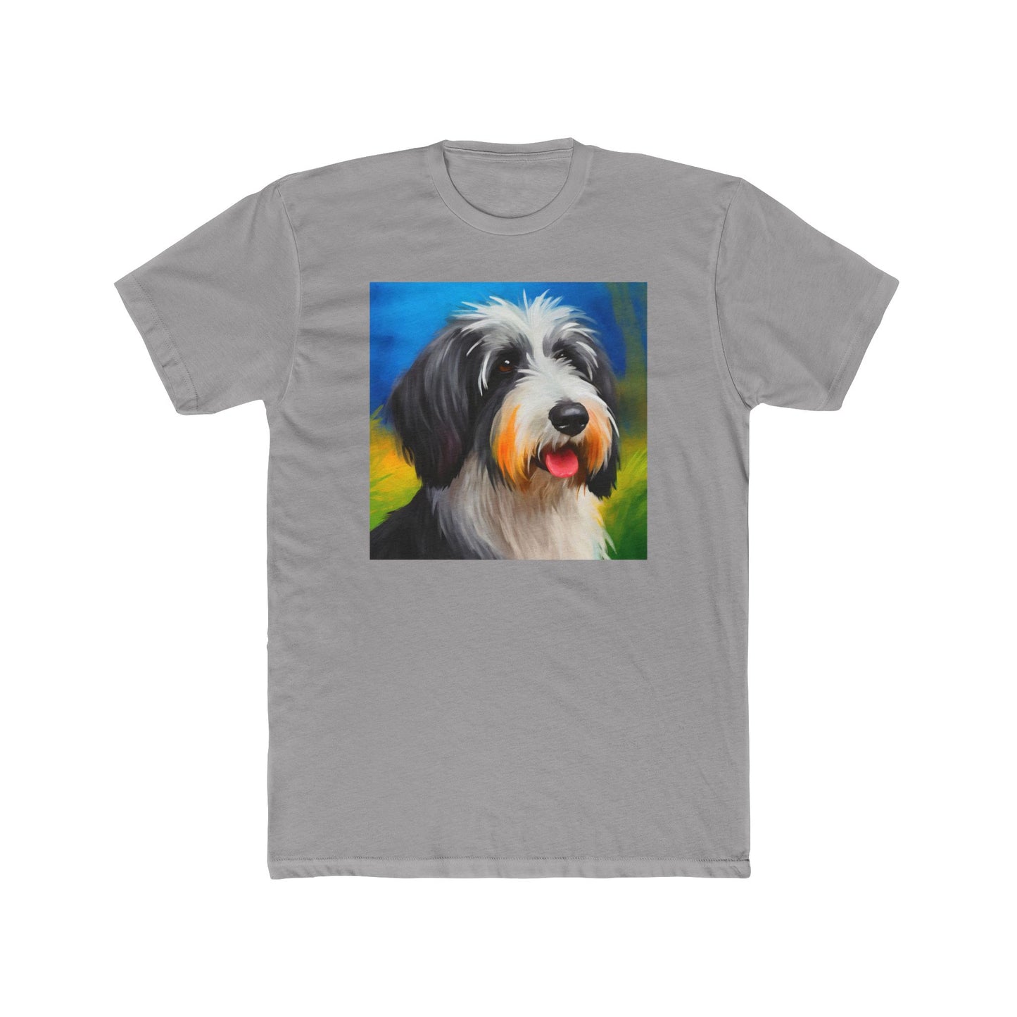 Polish Lowland Sheepdog Men's Fitted Cotton Crew Tee