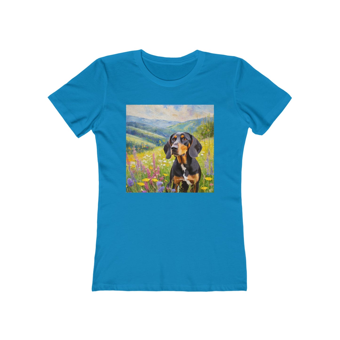 Black & Tan Coonhound Women's Slim Fitted Tee