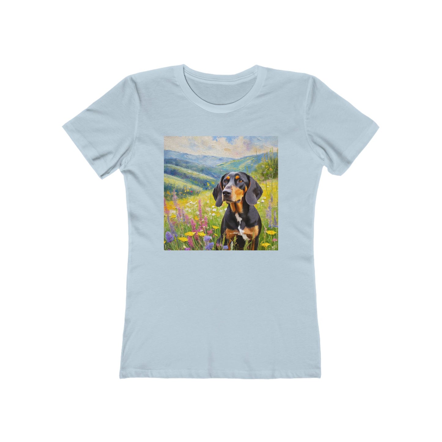 Black & Tan Coonhound Women's Slim Fitted Tee