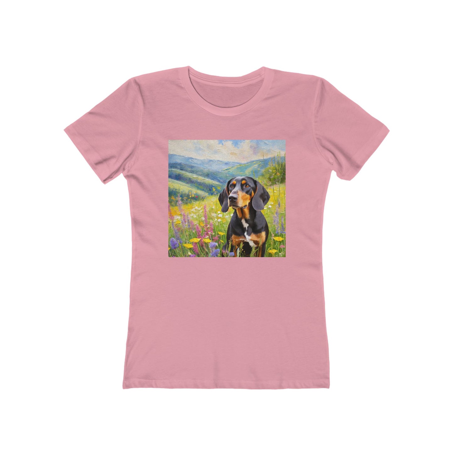 Black & Tan Coonhound Women's Slim Fitted Tee
