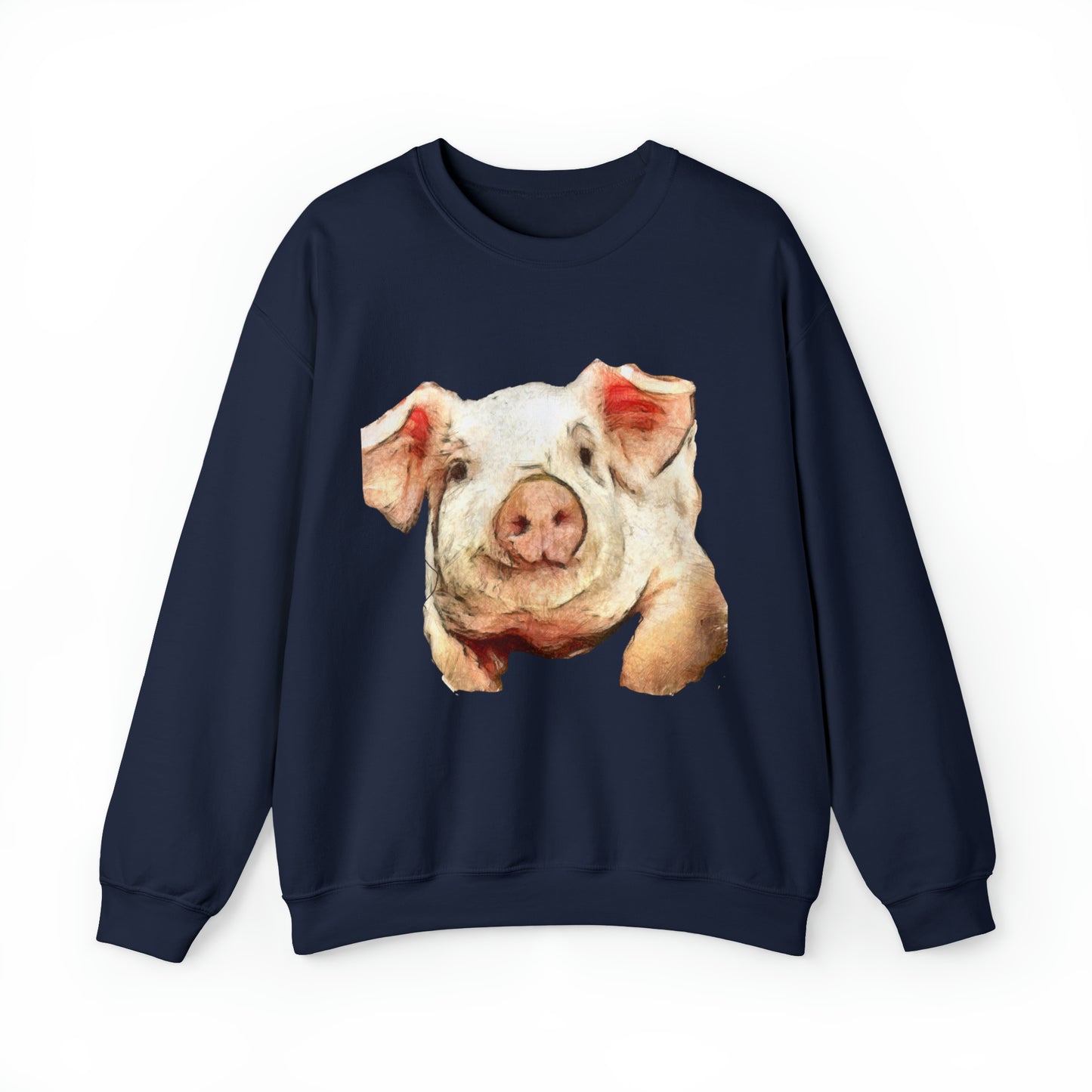 Pig 'Petunia' Unisex 50/50 Crewneck Sweatshirt