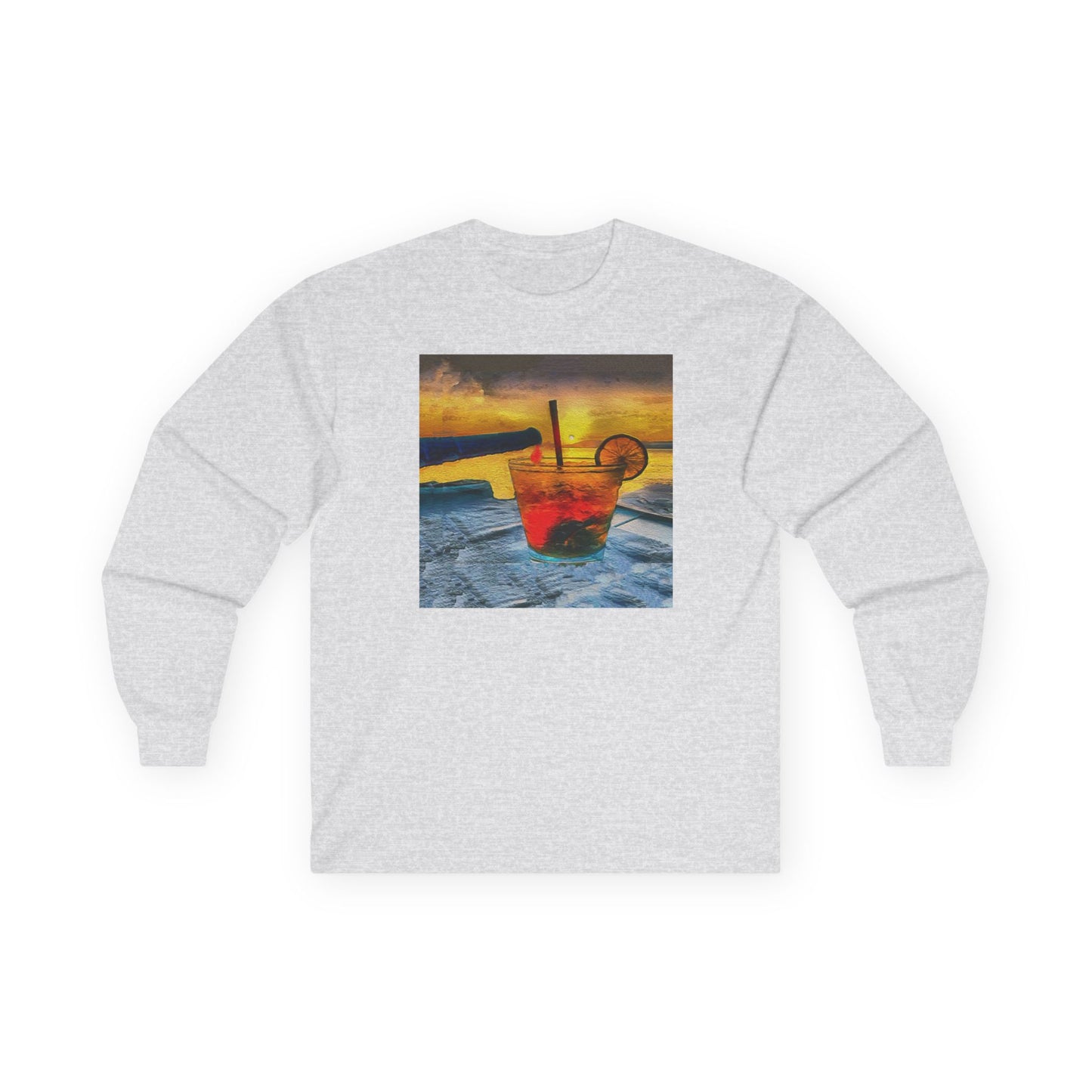 Cocktails at Sea Ranch Unisex Cotton Long Sleeve Tee