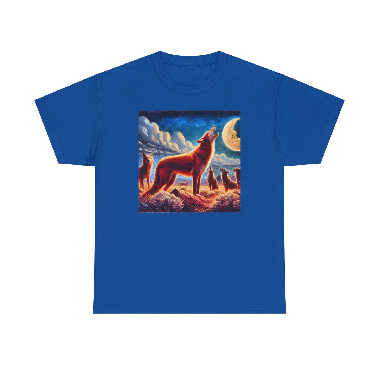 Coyotees in Moonlight Unisex Heavy Cotton Tee