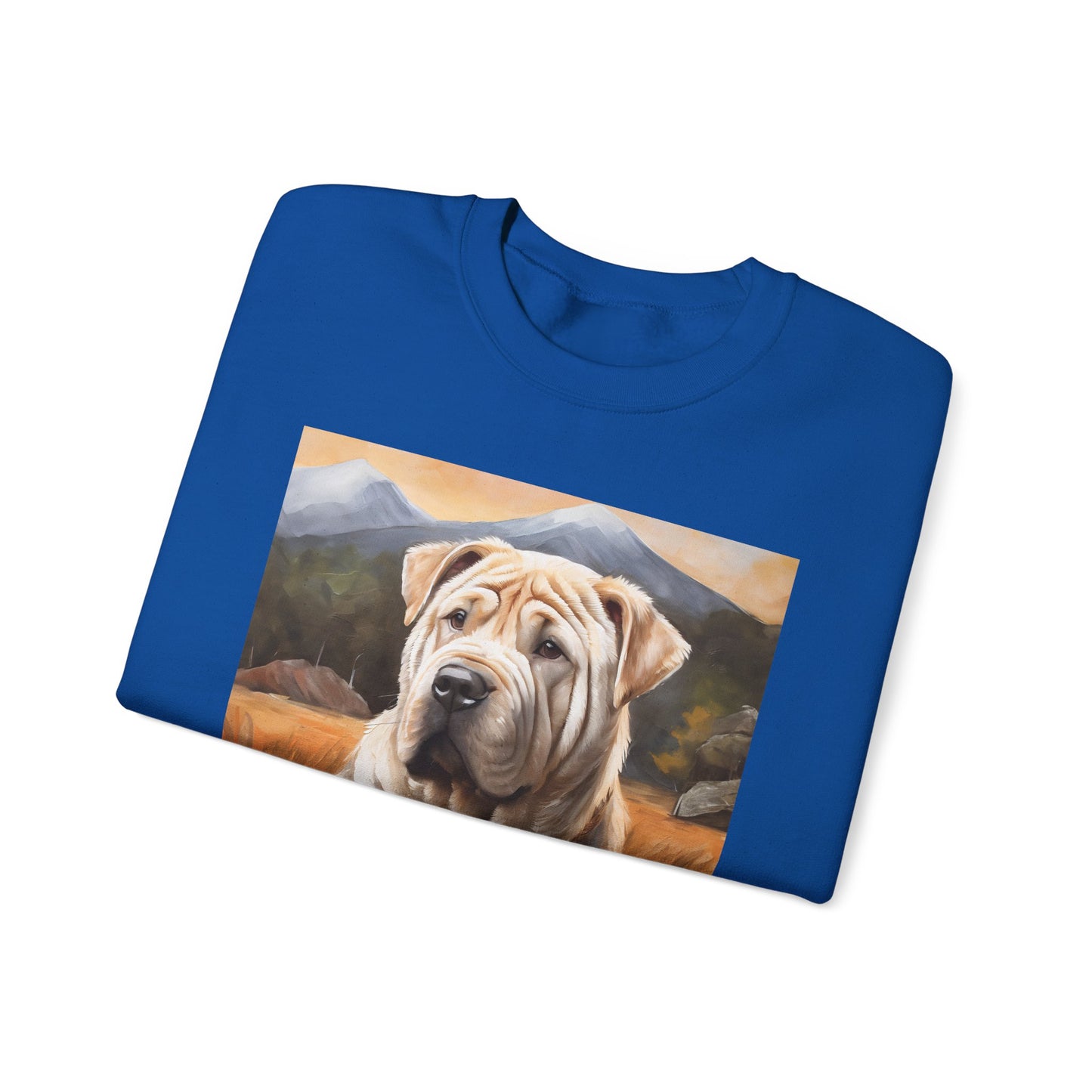 Chinese Shar-Pei Unisex 50/50 Crewneck Sweatshirt