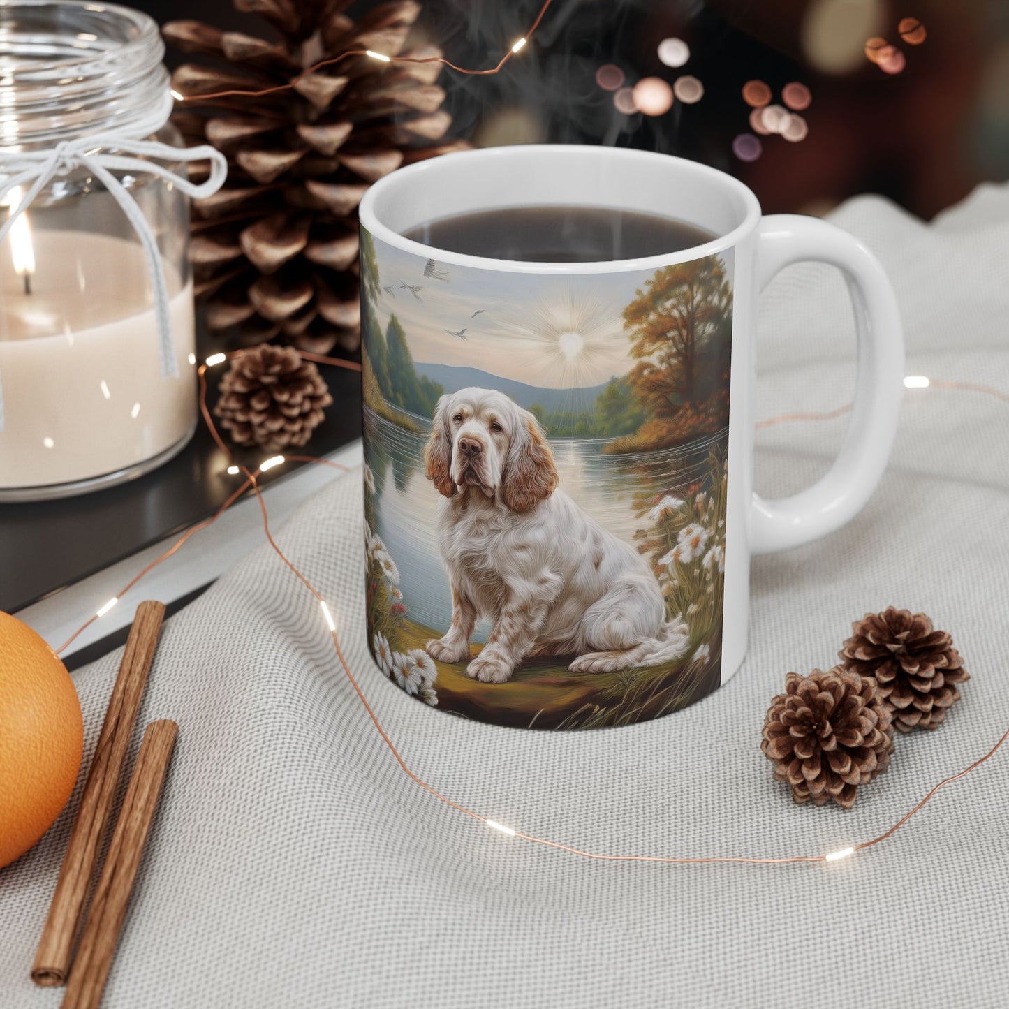 Clumber Spaniel Ceramic Mug - The Perfect Brew Companion