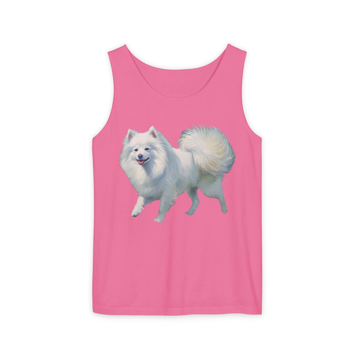 Japanese Spitz - Unisex Relaxed Fit Garment-Dyed Tank Top