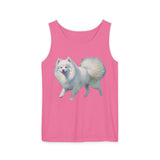 Japanese Spitz - Unisex Relaxed Fit Garment-Dyed Tank Top
