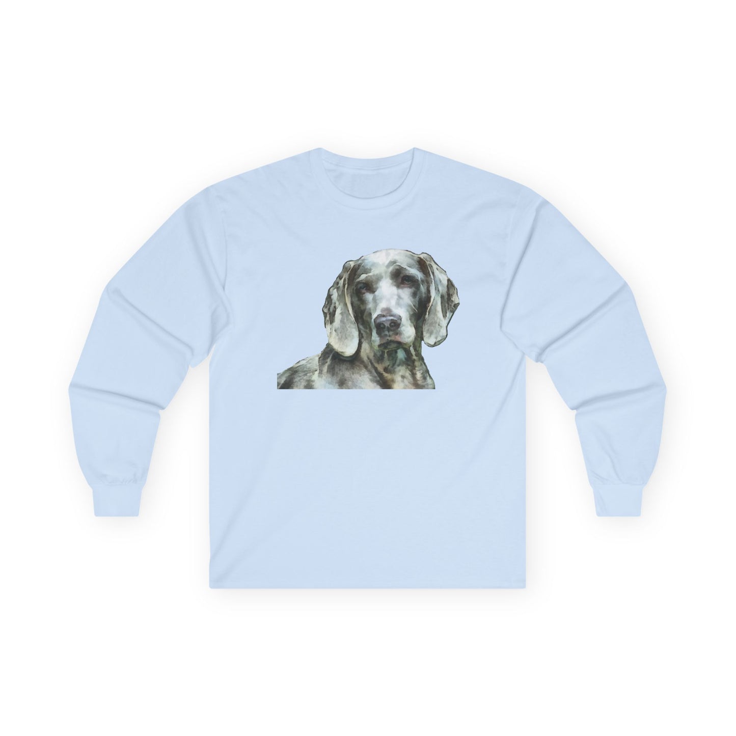 Weimaraner 'Greyson' Unisex Cotton Long Sleeve Tee