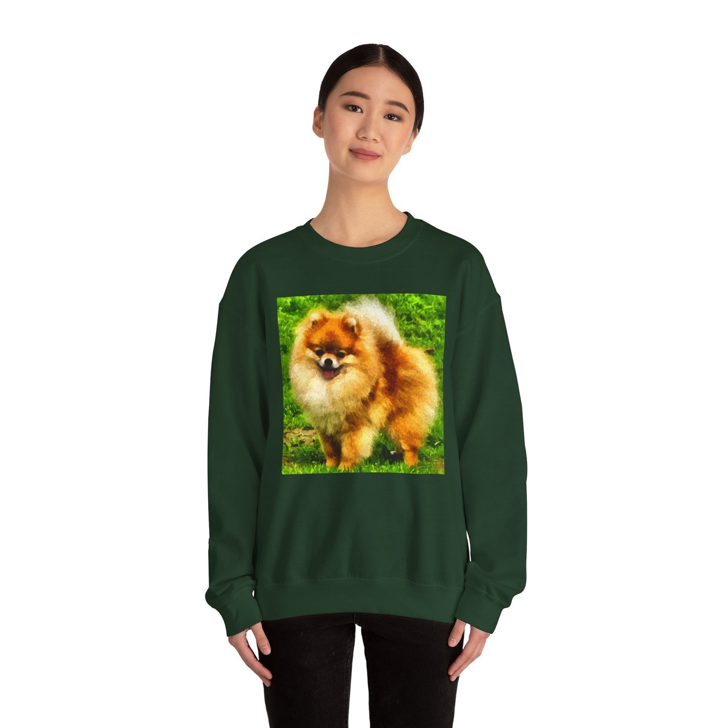 Pomeranian 'Pom Pom' Unisex Crewneck Sweatshirt