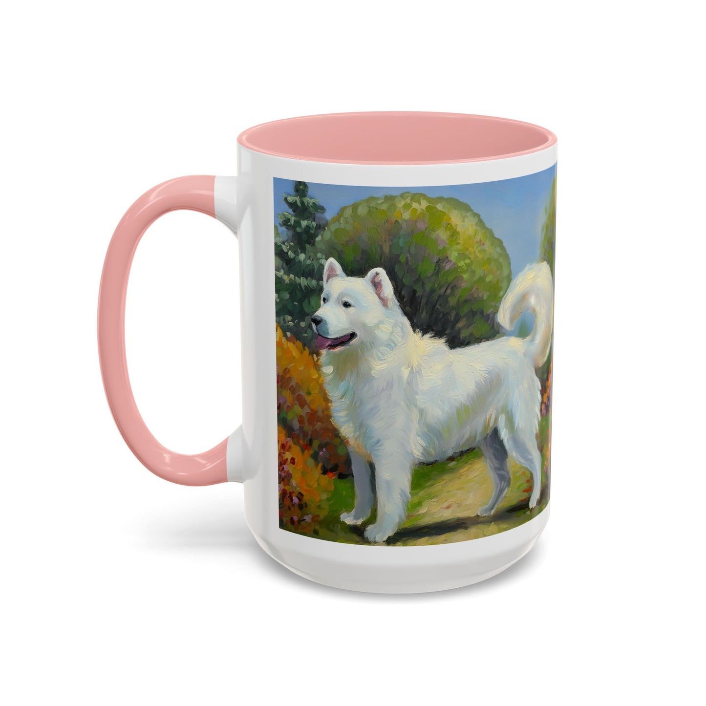 Japanese Spitz Ceramic Accent Mug - 2 Sizes