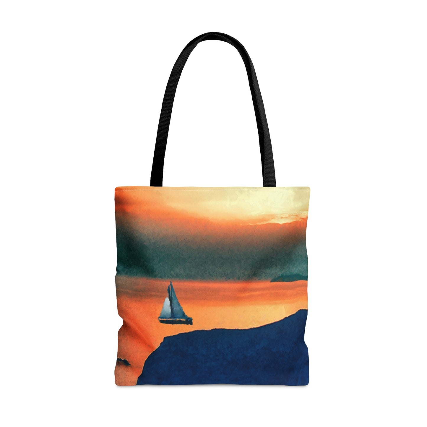 Kastro (Greece) Sunset Tote Bag