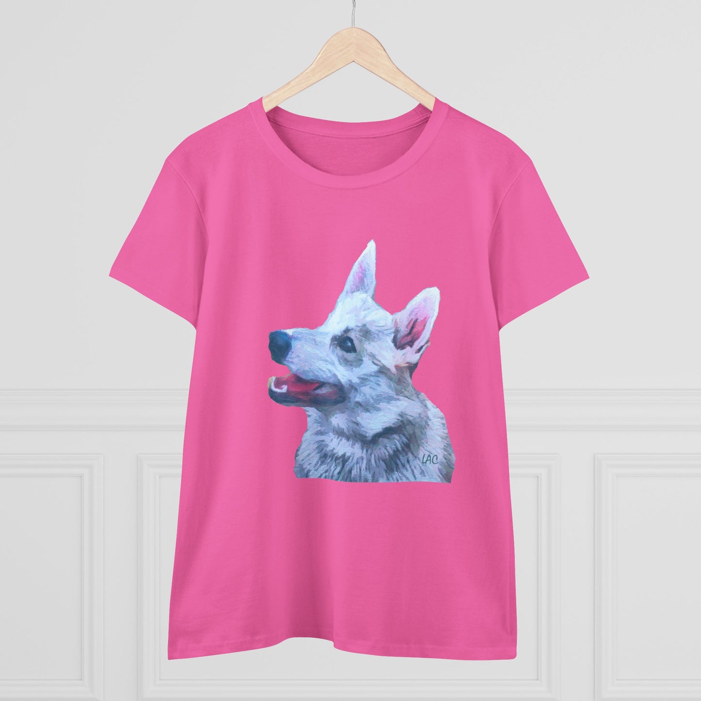 Norwegian Buhund Women's Midweight Cotton Tee