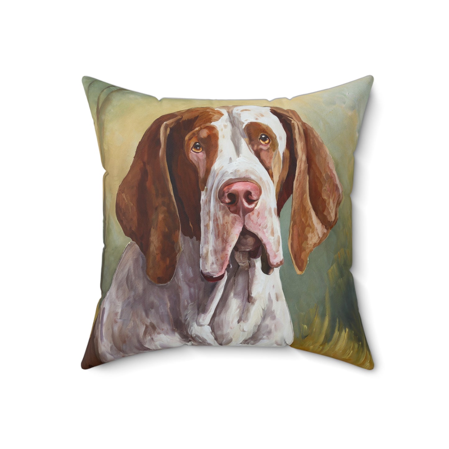 Bracco Italiano 'Italian Pointer' Spun Polyester Square Pillow