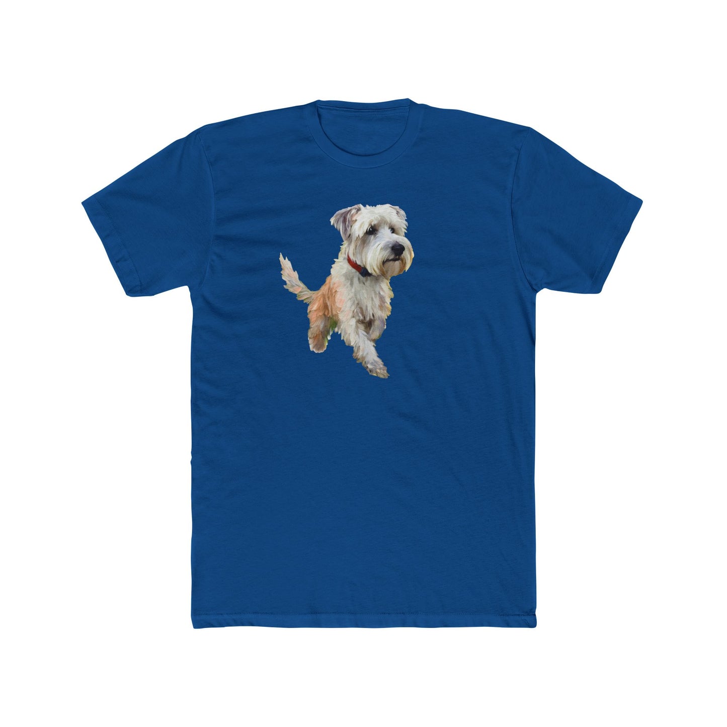 Dandie Dinmont Terrier - Men's Fitted Cotton Crew Tee
