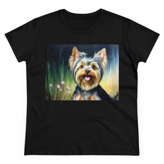 Yorkie #3 Women's Midweight Cotton Tee