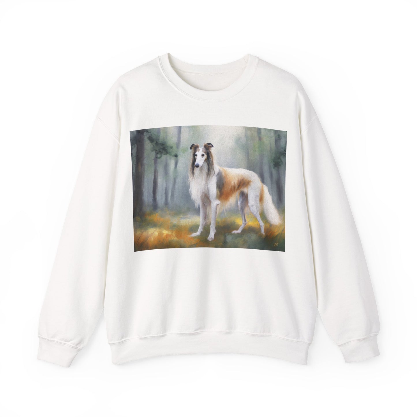 Borzoi 'Russian Wolfhound' Unisex 50/50 Crewneck Sweatshirt
