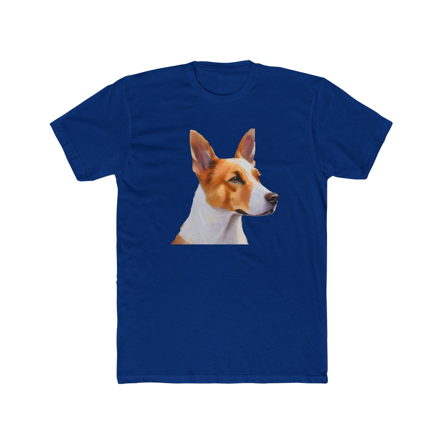 Canaan Dog of Israel - Men's Fitted Cotton Crew Tee